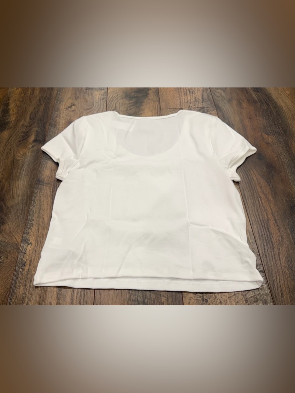 GAP Women’s Modern Tee White Cap Sleeve Crop Top T-shirt Size Large, NEW - Picture 7 of 7